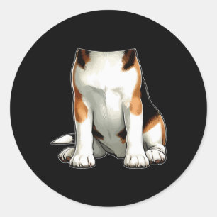 Pegatina Redonda Costume animal de Halloween Cosplay beagle Mateo P