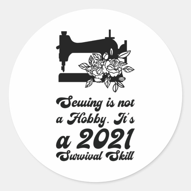 Pegatina Redonda Costura - (Anverso)