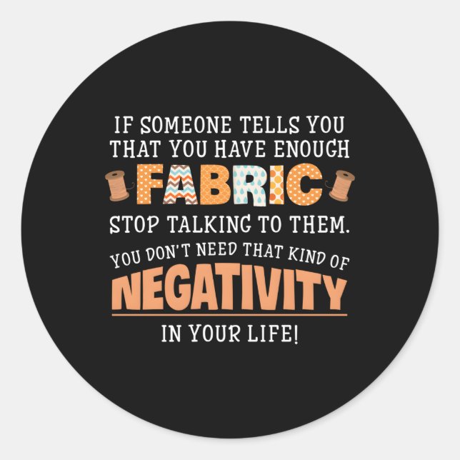 Pegatina Redonda Cotización De Cojín De Calentamiento Para Cuchillo (Anverso)