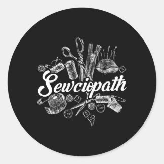Pegatina Redonda Cotización de la fundición de Sewciopath