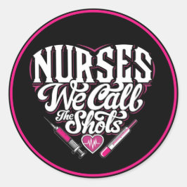 Pegatina Redonda Cotizaciones de enfermería