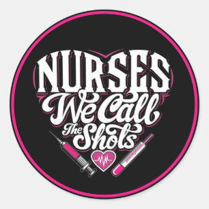 Pegatina Redonda Cotizaciones de enfermería