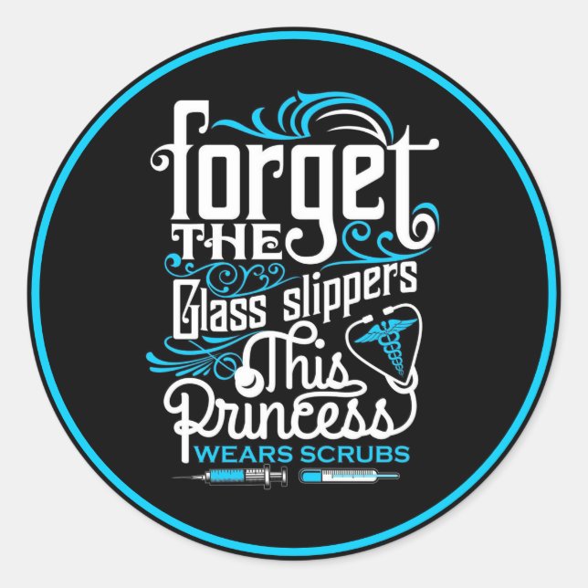 Pegatina Redonda Cotizaciones de enfermería (Anverso)