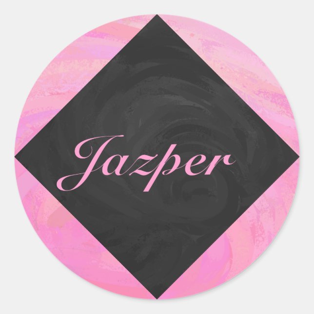 Pegatina Redonda Cotton Candy (Anverso)