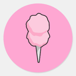 Pegatina Redonda Cotton Candy