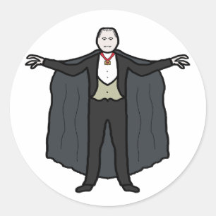 Pegatina Redonda Count Dracula Vampire