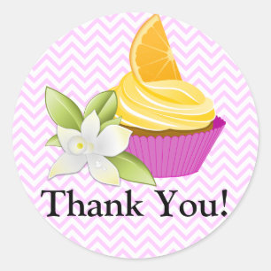 Pegatina Redonda Couture Cupcake Bakery Gracias