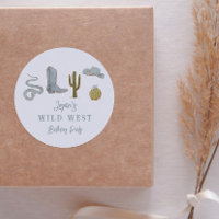 Cowboy Wild West Birthday Party Favor