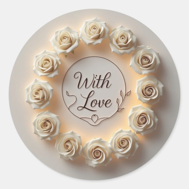 Pegatina Redonda Crafts & Party Supplies > Gift Wrapping Supplies > (Anverso)