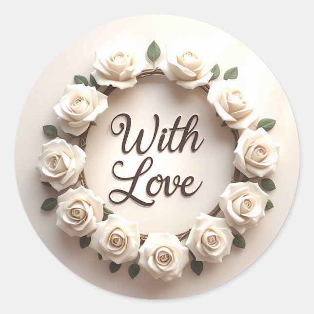 Pegatina Redonda Crafts & Party Supplies > Gift Wrapping Supplies > (Anverso)