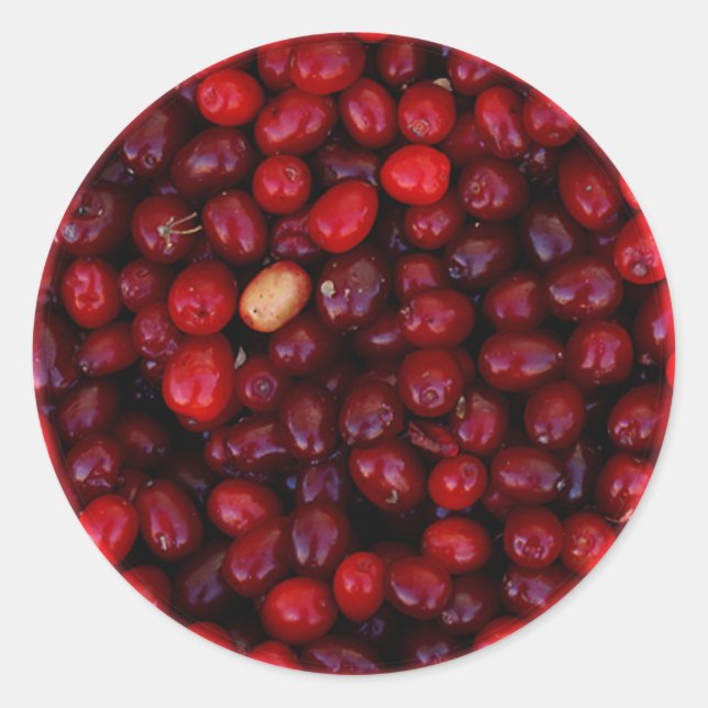 Pegatina Redonda Cranberries (Anverso)