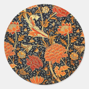 Pegatina Redonda Cray de William Morris