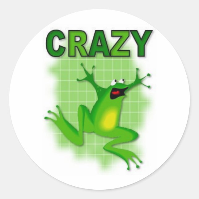 PEGATINA REDONDA CRAZY FROG (Anverso)