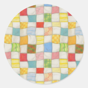 Pegatina Redonda CRAZY QUILE Grandes Pegatinas Redondos