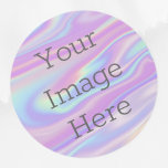 Pegatina Redonda Crea tu propio arco iris metálico iris irlandés<br><div class="desc">Crea tu propio pegatina personalizado. Subir imágenes divertidas diseños frescos texto inspirador o incluso el logotipo de su empresa. Con esta herramienta de diseño fácil de usar es tan simple como eso hacer que tu imagen se pegue en la mente de alguien. Haga clic en personalizar, simplemente puede cambiar el...</div>
