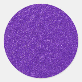 Pegatina Redonda Crea tu propio brillo púrpura