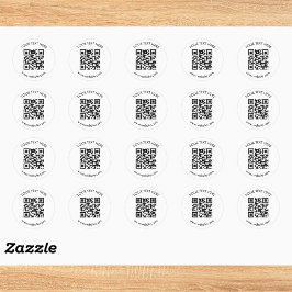 Pegatina Redonda Crea tu propio código QR personalizado