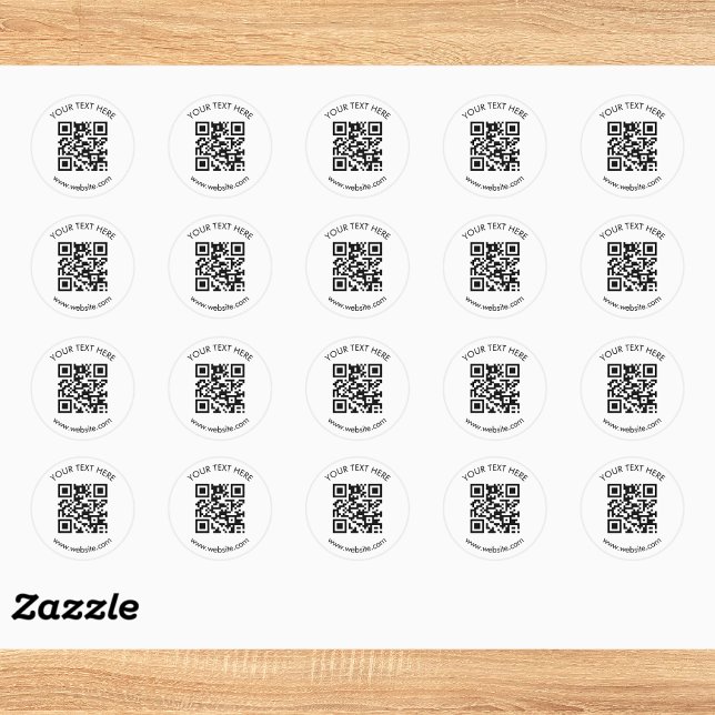 Pegatina Redonda Crea tu propio código QR personalizado (Subido por el creador)