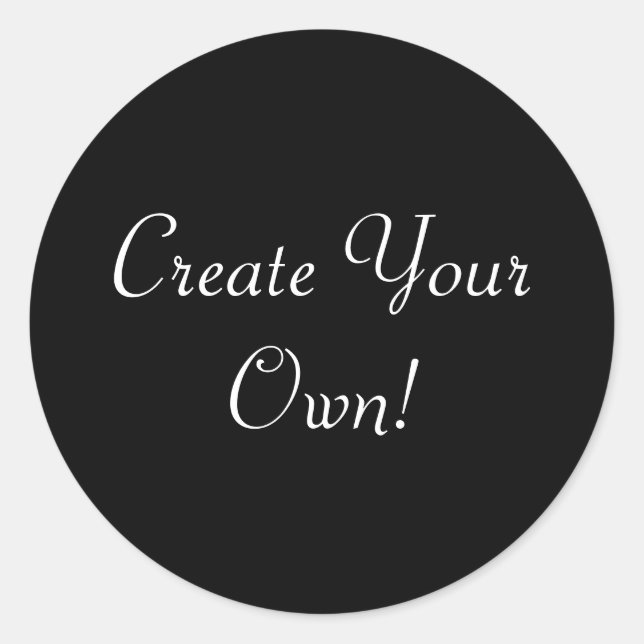 Pegatina Redonda Crea tu propio negro (Anverso)