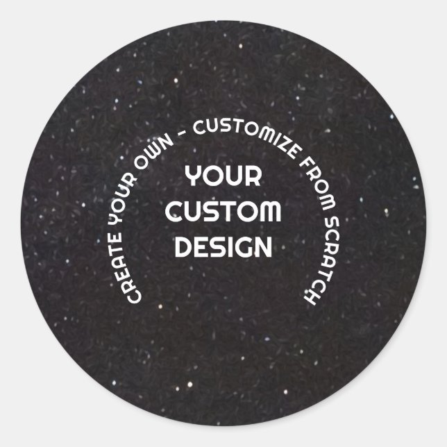 Pegatina Redonda Crea tu propio personalizado (Anverso)