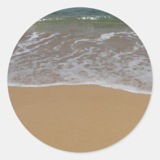 Pegatina Redonda Crea tu propio tema de playa