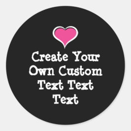 Pegatina Redonda Crea tu propio texto personalizado