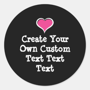 Pegatina Redonda Crea tu propio texto personalizado