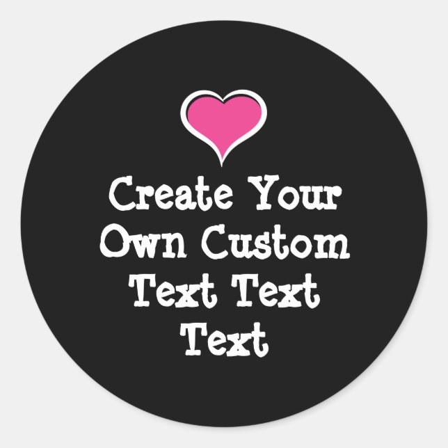Pegatina Redonda Crea tu propio texto personalizado (Anverso)