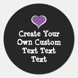 Pegatina Redonda Crea tu propio texto personalizado