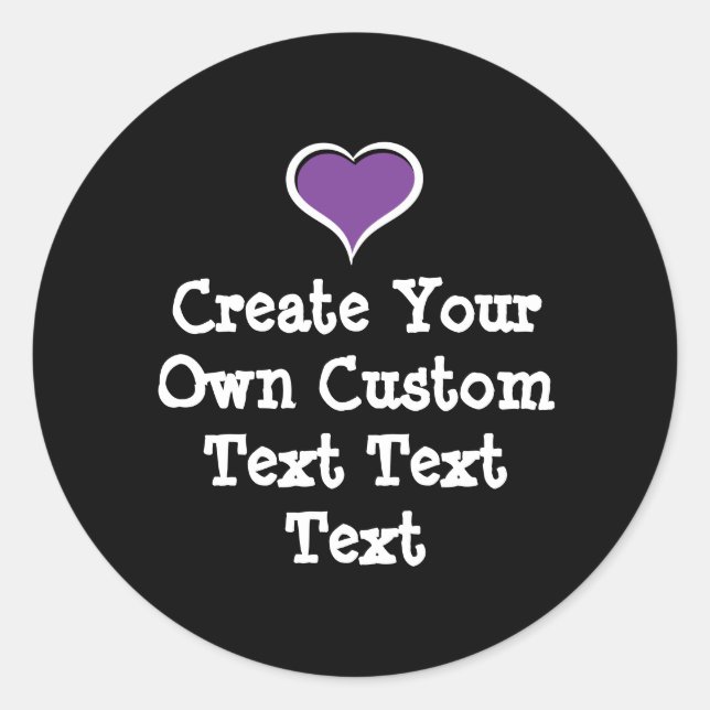 Pegatina Redonda Crea tu propio texto personalizado (Anverso)