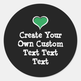 Pegatina Redonda Crea tu propio texto personalizado