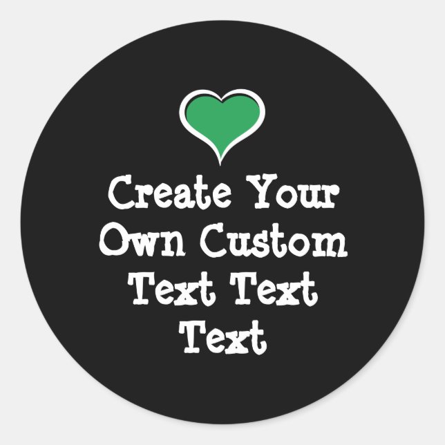 Pegatina Redonda Crea tu propio texto personalizado (Anverso)