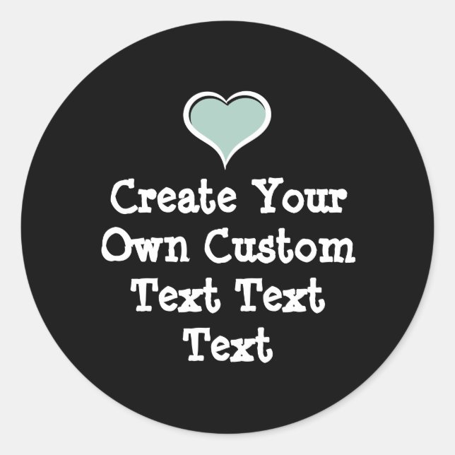 Pegatina Redonda Crea tu propio texto personalizado (Anverso)
