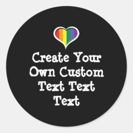 Pegatina Redonda Crea tu propio texto personalizado