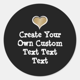 Pegatina Redonda Crea tu propio texto personalizado