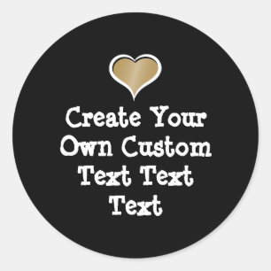 Pegatina Redonda Crea tu propio texto personalizado