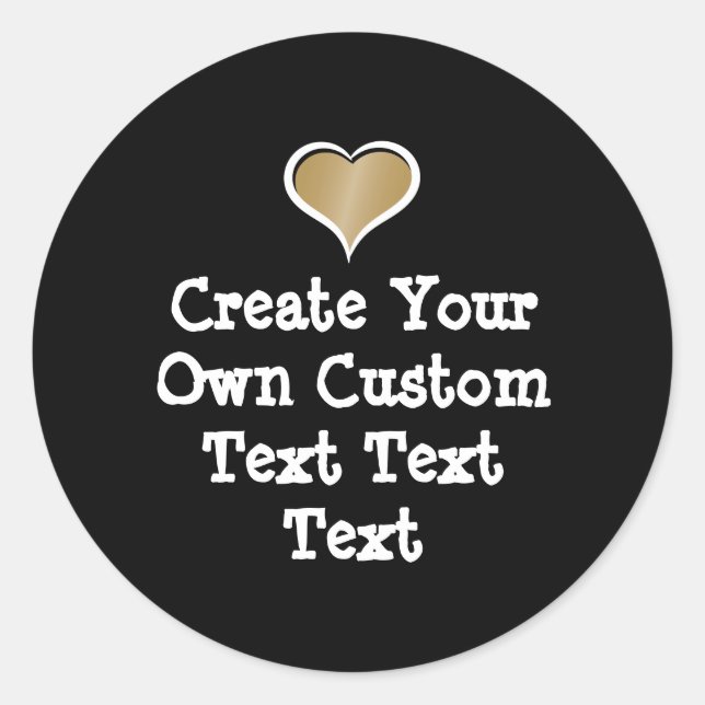 Pegatina Redonda Crea tu propio texto personalizado (Anverso)