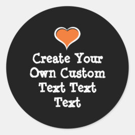 Pegatina Redonda Crea tu propio texto personalizado