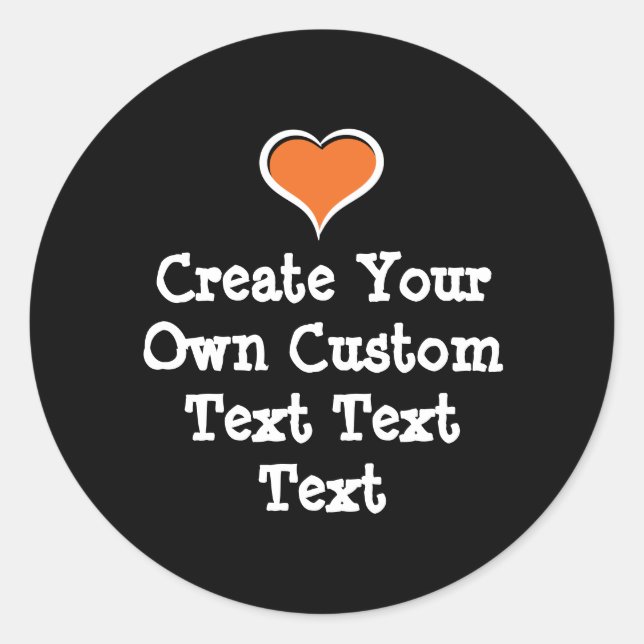 Pegatina Redonda Crea tu propio texto personalizado (Anverso)