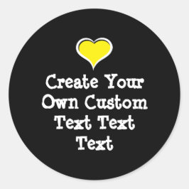 Pegatina Redonda Crea tu propio texto personalizado