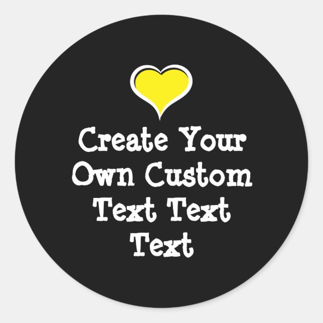 Pegatina Redonda Crea tu propio texto personalizado (Anverso)
