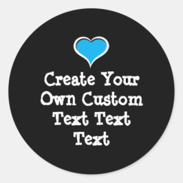 Pegatina Redonda Crea tu propio texto personalizado