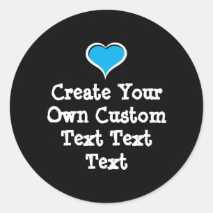 Pegatina Redonda Crea tu propio texto personalizado