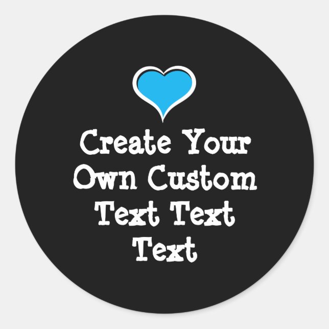 Pegatina Redonda Crea tu propio texto personalizado (Anverso)