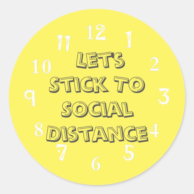 Pegatina Redonda Crea tu propio tiempo contará Viajes seguros 27/7 (Anverso)