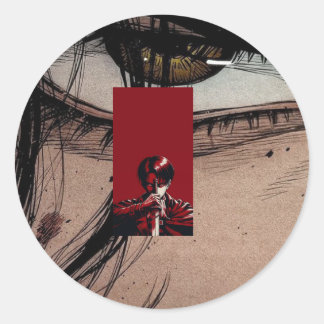 Pegatina Redonda creación de una sensación de urgencia y peligro