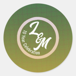 Pegatina Redonda Crear calcomanías personalizadas para celebracione