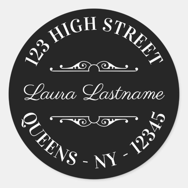 Pegatina Redonda Crear el propio (Anverso)