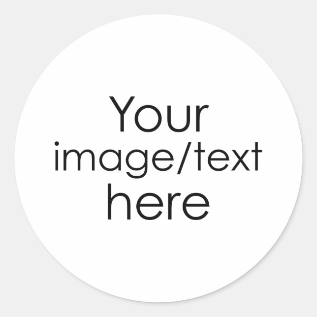 Pegatina Redonda Crear el propio (Anverso)