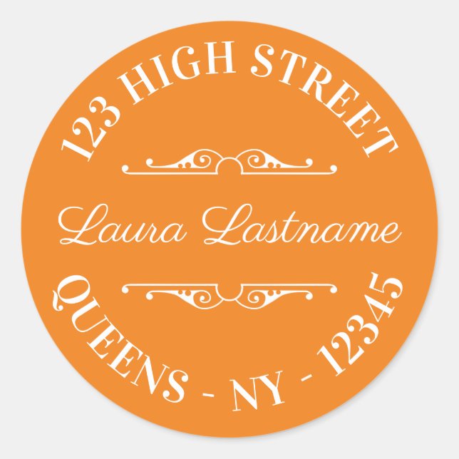 Pegatina Redonda Crear el propio (Anverso)